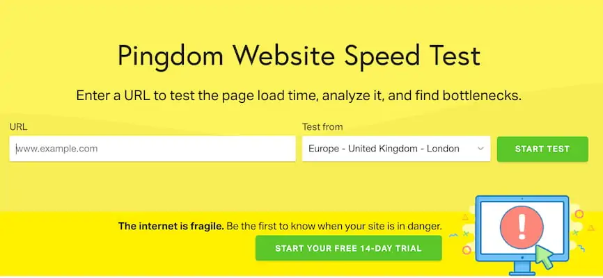 8个免费好用的外贸网站速度测试工具 - 晓得博客 Pingdom网站速度测试工具
