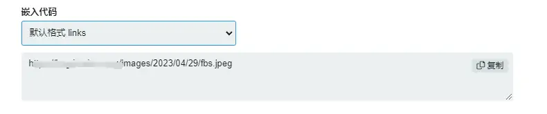 图片[1]-chevereto更改默认嵌入链接-流年笔记