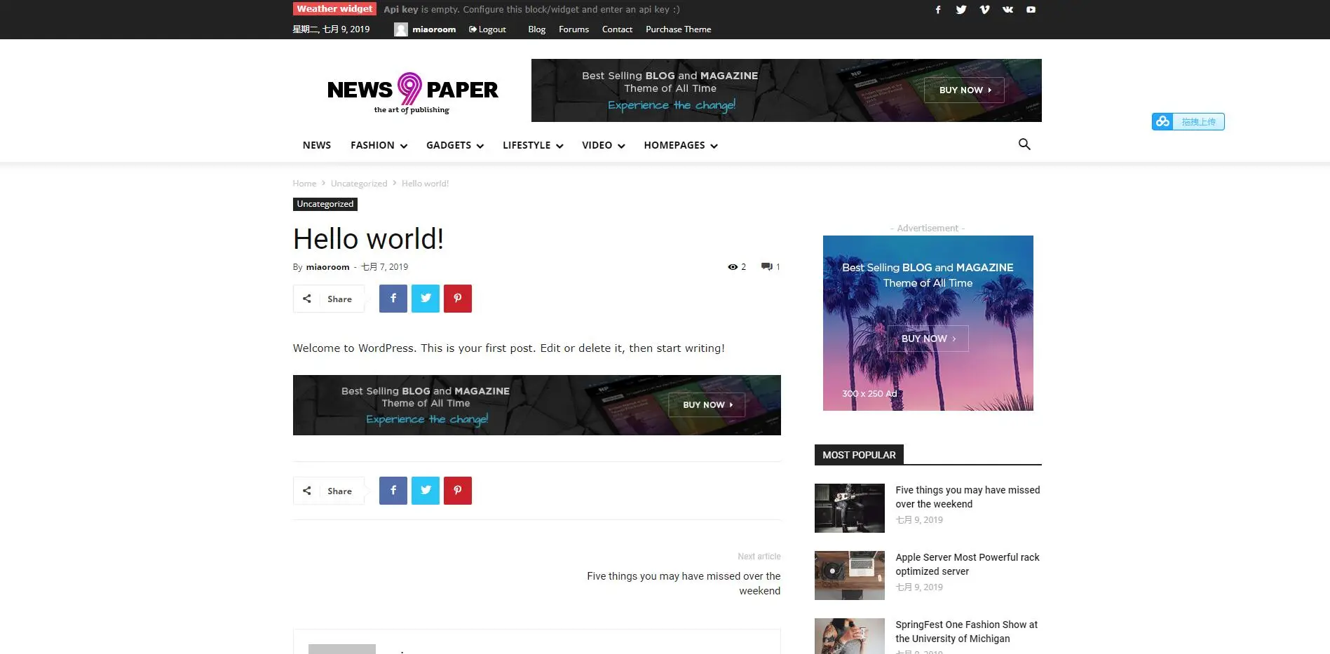 NewsPaper v12.6.1 WordPress主题-知新网