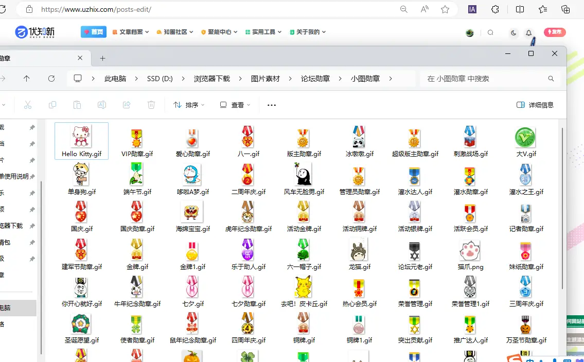 discuz论坛社区81个动态小徽章已定义了勋章名称-知新网