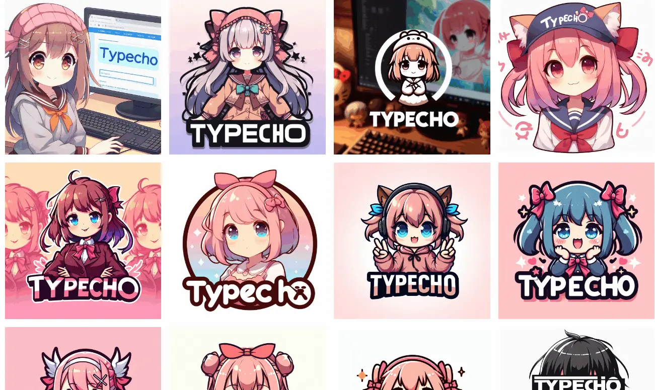 Typecho二次元LOGO素材可当头像-知新网